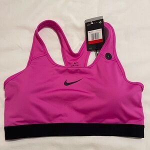 NWT Nike Women's Fuchsia and Black Sports Bra